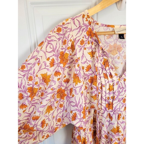 Universal Thread Puff Sleeve Floral Mini Dress Size M - Picture 3 of 8